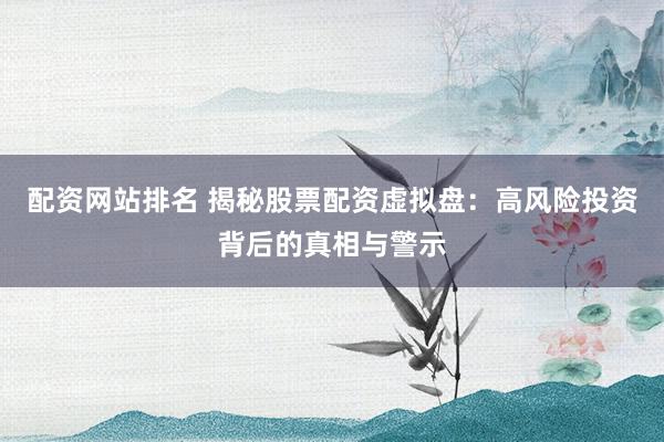 配资网站排名 揭秘股票配资虚拟盘：高风险投资背后的真相与警示