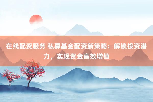 在线配资服务 私募基金配资新策略：解锁投资潜力，实现资金高效增值