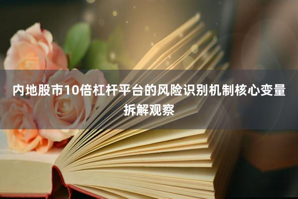内地股市10倍杠杆平台的风险识别机制核心变量拆解观察